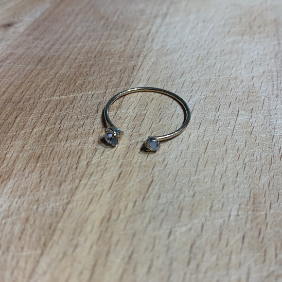 Two Jewelled Ring - Size 8 - Picture 2 of 4